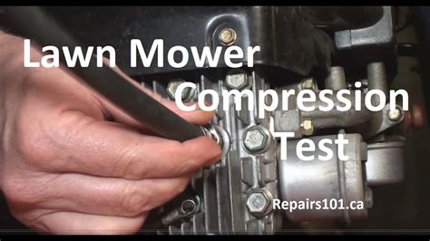 compression tester lawn tractor|compression testing on lawn mower.